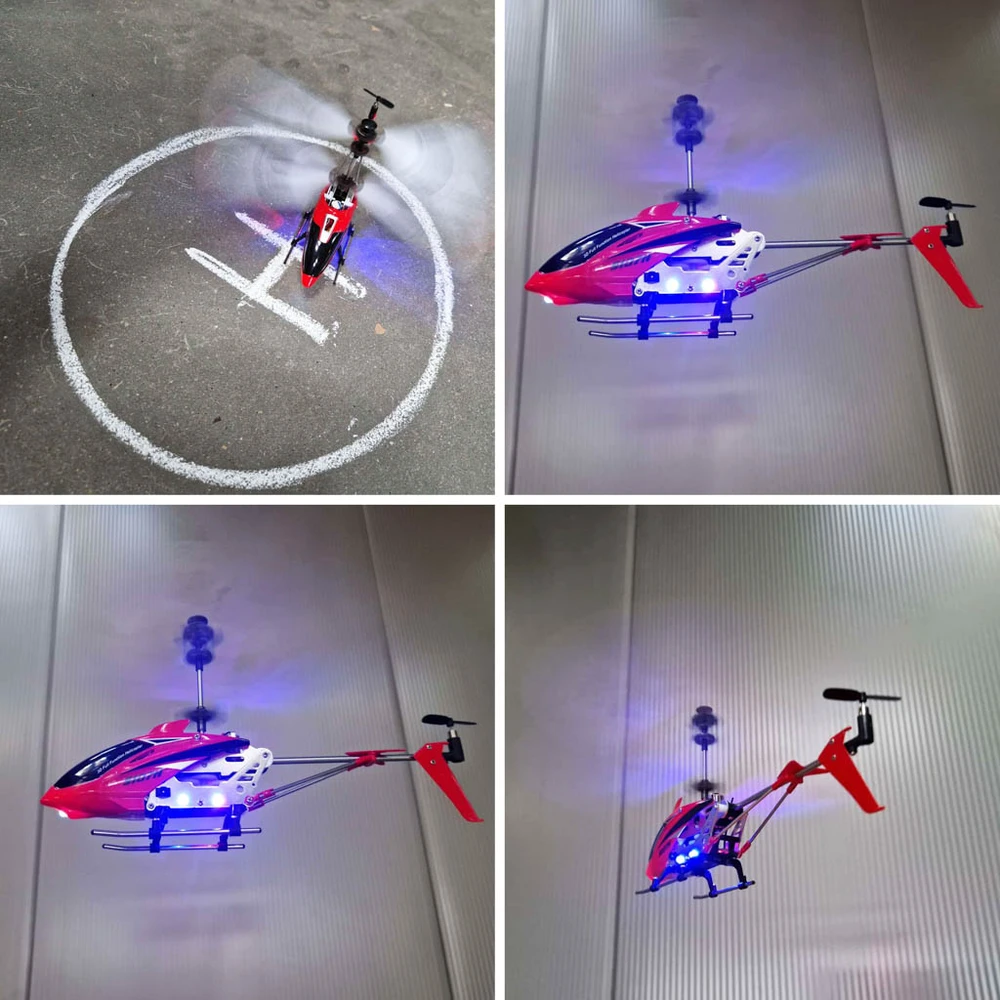 SYMA S107H RC sraigtasparnis 2.4GHz RTF raudonos spalvos