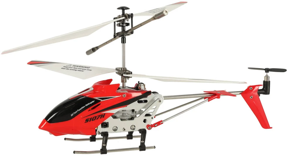SYMA S107H RC sraigtasparnis 2.4GHz RTF raudonos spalvos
