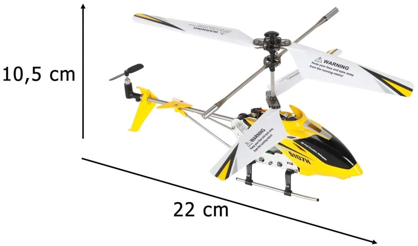 SYMA S107H RC sraigtasparnis 2.4GHz RTF geltonos spalvos