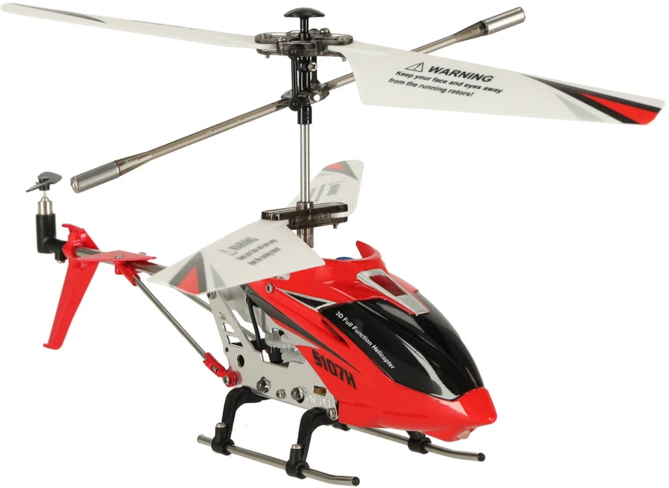 SYMA S107H RC sraigtasparnis 2.4GHz RTF raudonos spalvos