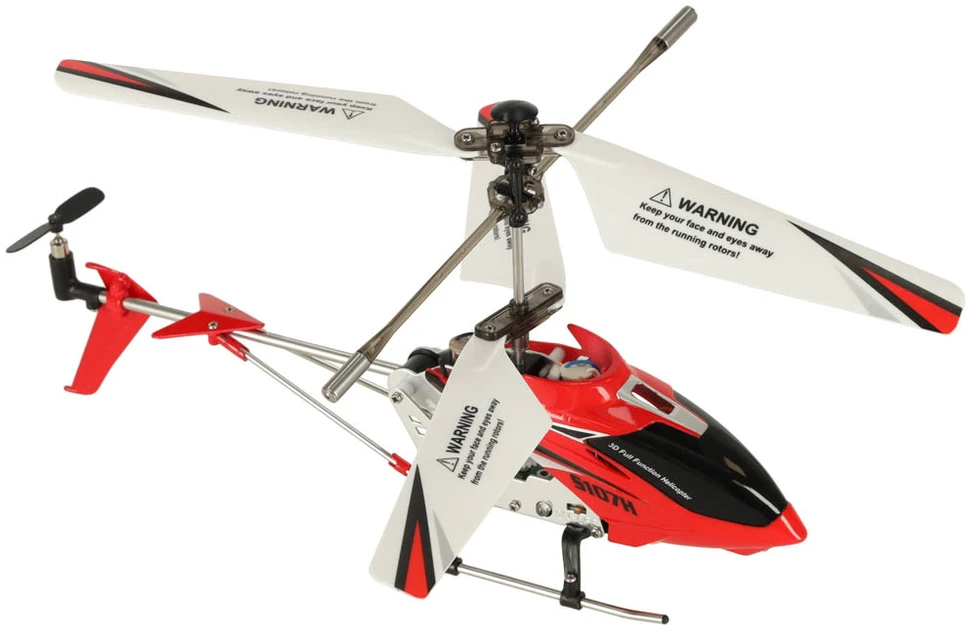 SYMA S107H RC sraigtasparnis 2.4GHz RTF raudonos spalvos