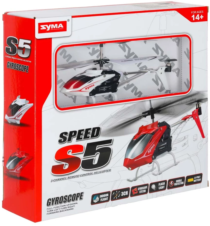 SYMA S5 RC sraigtasparnis, baltas