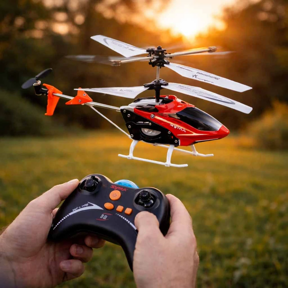 SYMA S5 RC sraigtasparnis 3CH raudonas