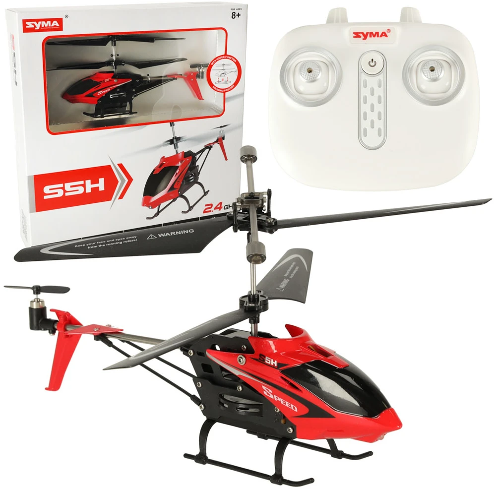 SYMA S5H 2.4GHz RTF RC sraigtasparnis raudonos spalvos