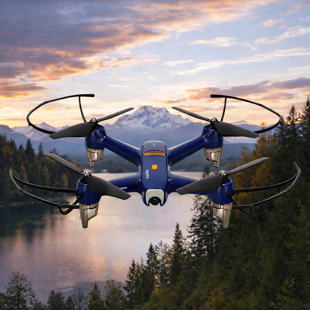 Syma X31 2,4 GHz GPS 5G HD nuotolinio valdymo dronas su nuotolinio valdymo kamera
