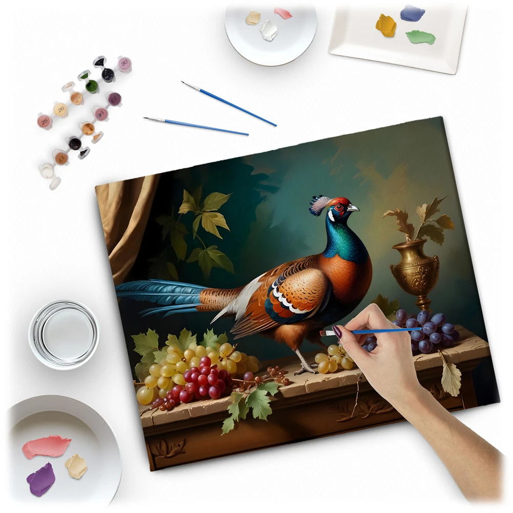 Paveikslas tapybai pagal skaičius 40x50 cm Massido Fazanas