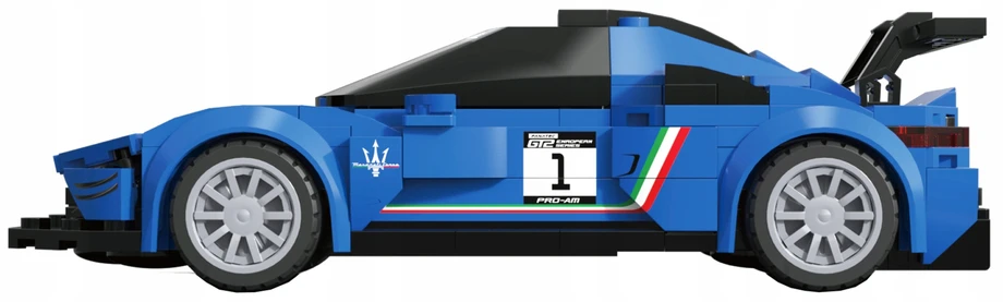 Techniniai konstruktoriaus blokai 1:28 Maserati MC20 GT2 mėlynas