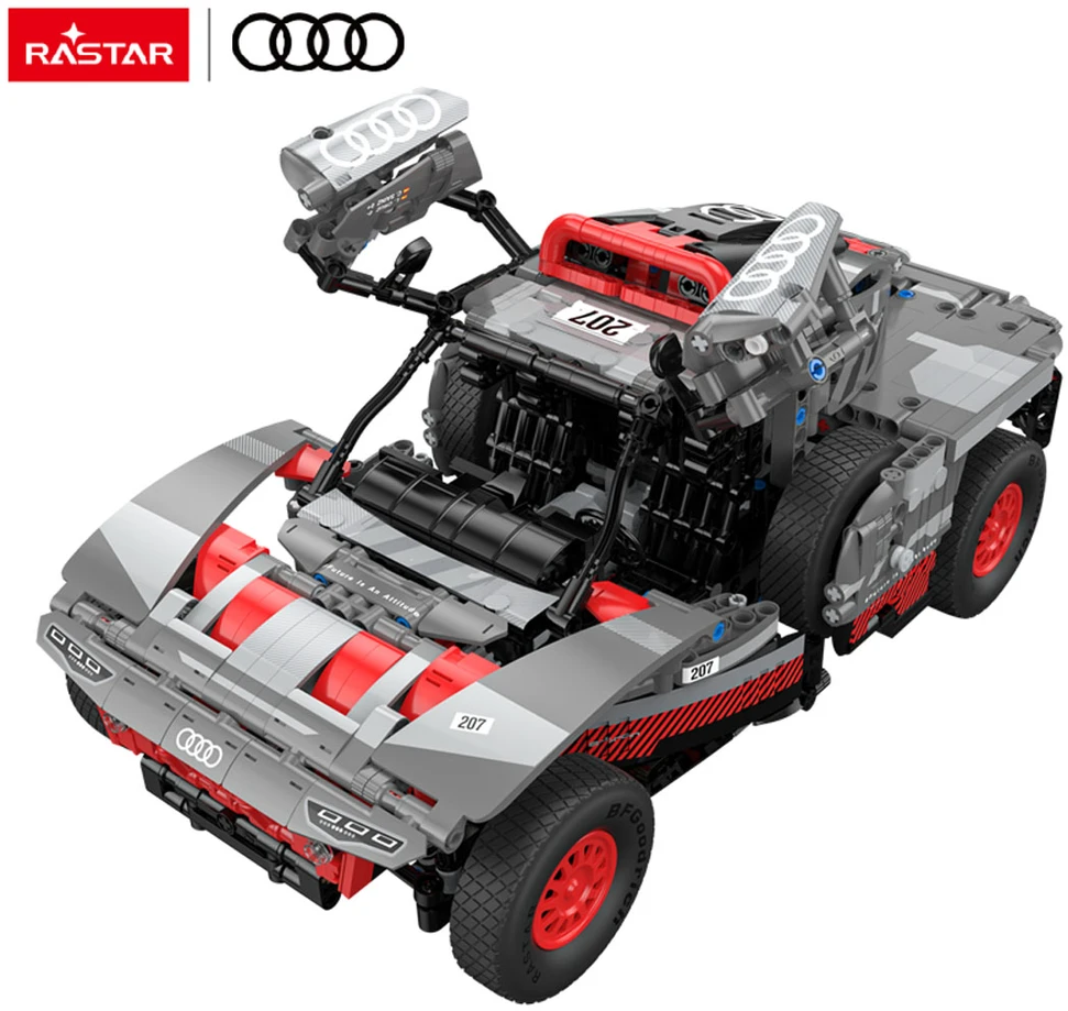 Rastar Techniniai konstruktoriaus blokai Audi RS Q e-tron 1:14 pilki