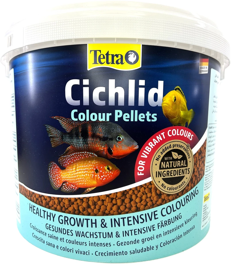 TETRA CICHLID SPALVOTOS GRANULĖS 10L