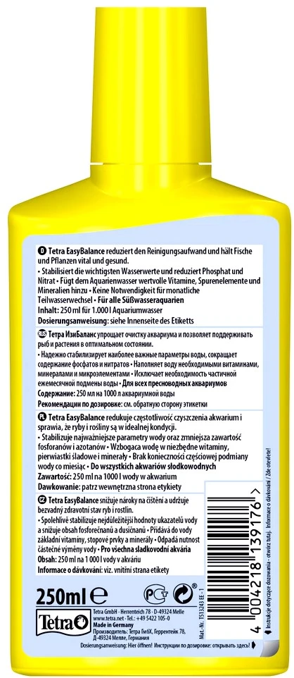 Tetra Aqua Easy Balance priemonė biologiniam balansui 250ml