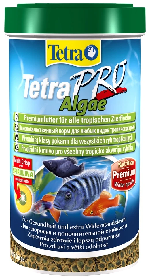 TETRA TetraPRO Algae Multi-Crisps 500 ml, dekoratyvinių žuvų pašaras