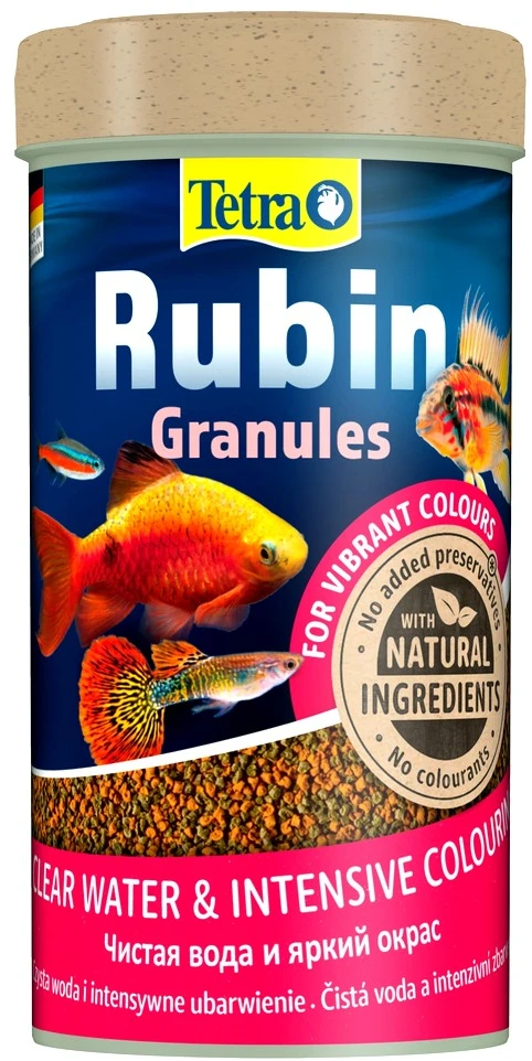 Tetra visavertis pašaras žuvytėms TetraRubin Granules, 250ml