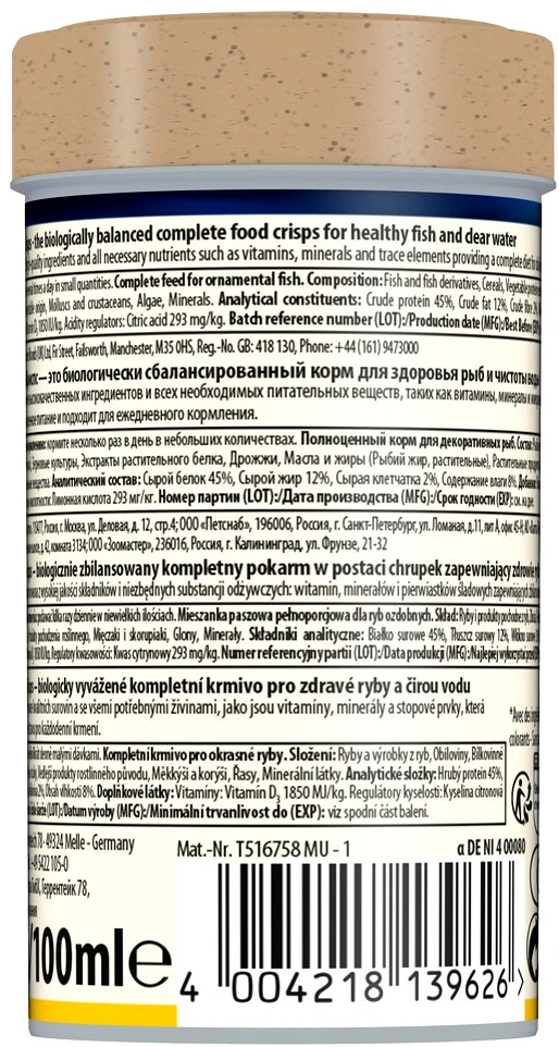 TetraMin Crisps 100ml pašaras visoms dek. žuvims