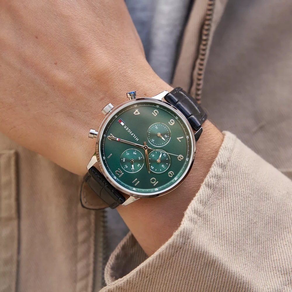 TOMMY HILFIGER LEONARD VYRIŠKAS LAIKRODIS 1791985 (zf089c) + DĖŽUTĖ