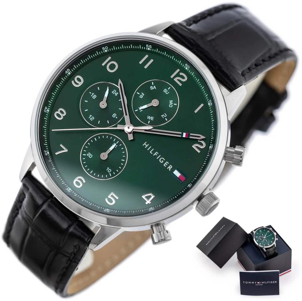 TOMMY HILFIGER LEONARD VYRIŠKAS LAIKRODIS 1791985 (zf089c) + DĖŽUTĖ