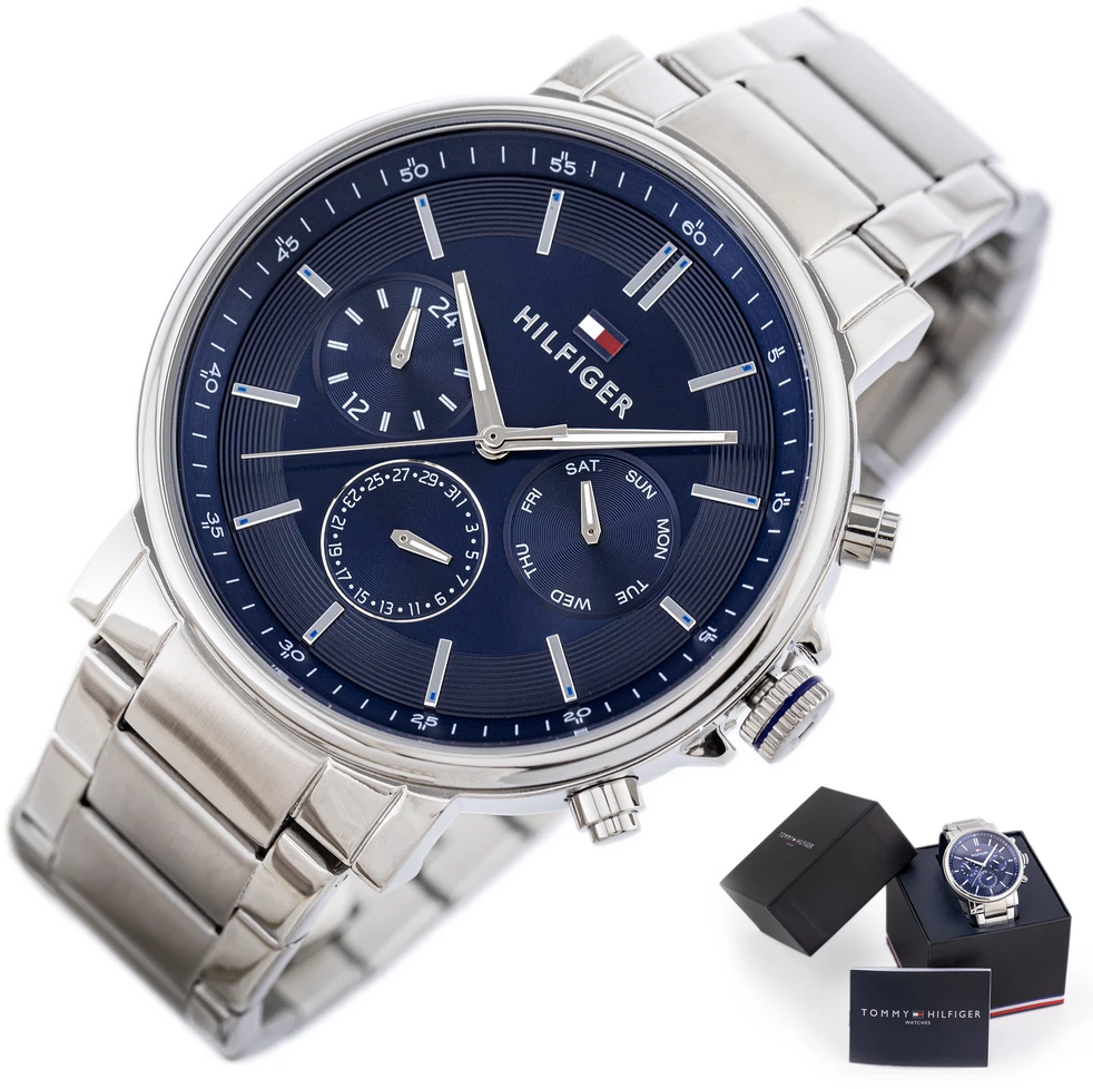 TOMMY HILFIGER TYSON VYRIŠKAS LAIKRODIS 1710588 (zf100a) + DĖŽĖ