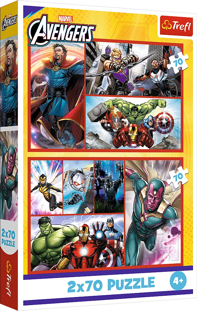 Dėlionė TREFL AVENGERS Dėlionių rinkinys, 2 x 70 det.