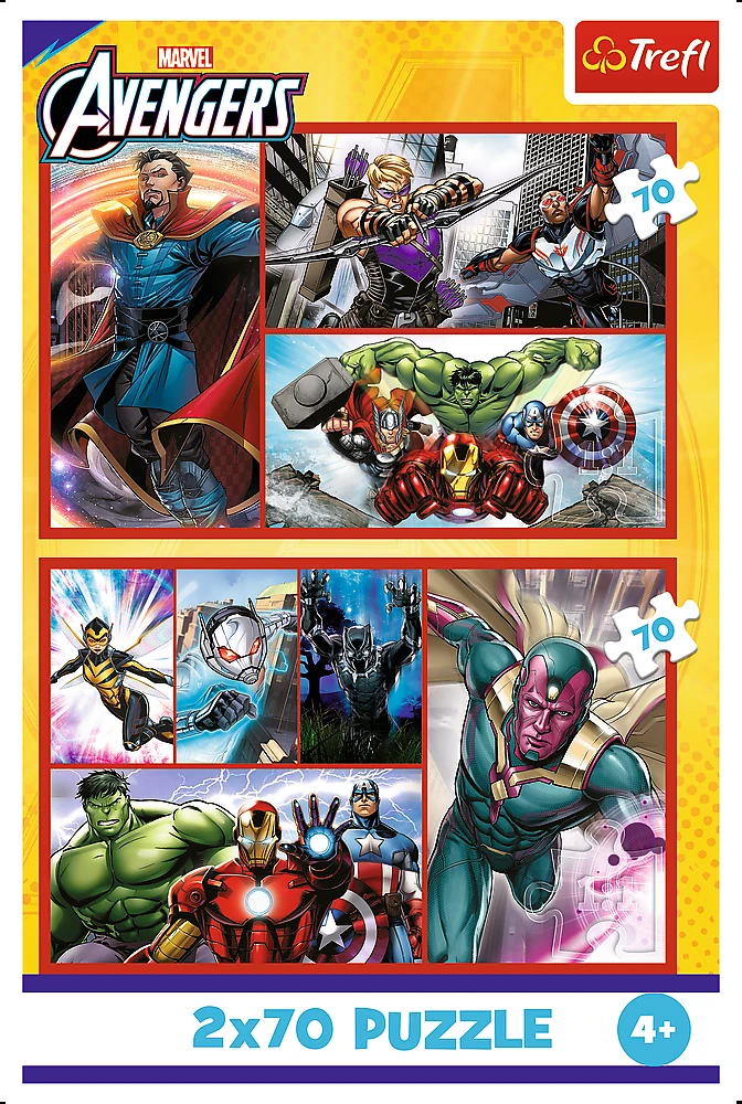 Dėlionė TREFL AVENGERS Dėlionių rinkinys, 2 x 70 det.