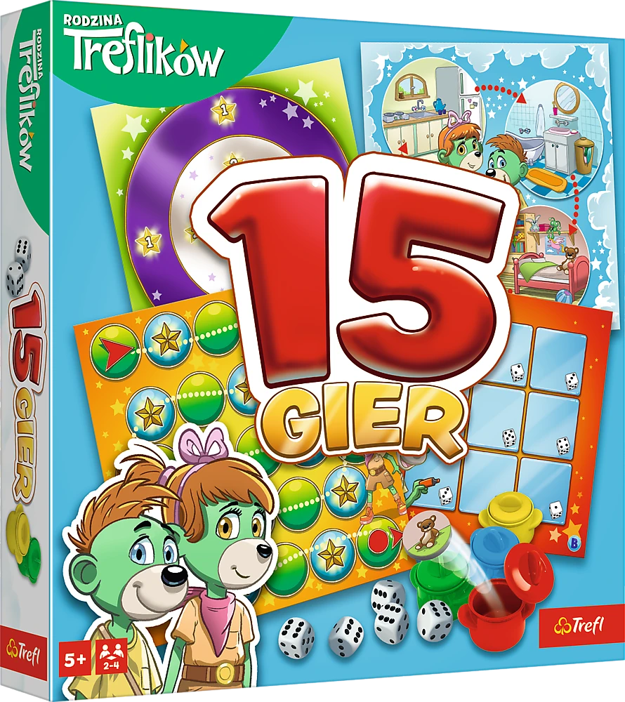 15 Stalo žaidimų Trefl 02823