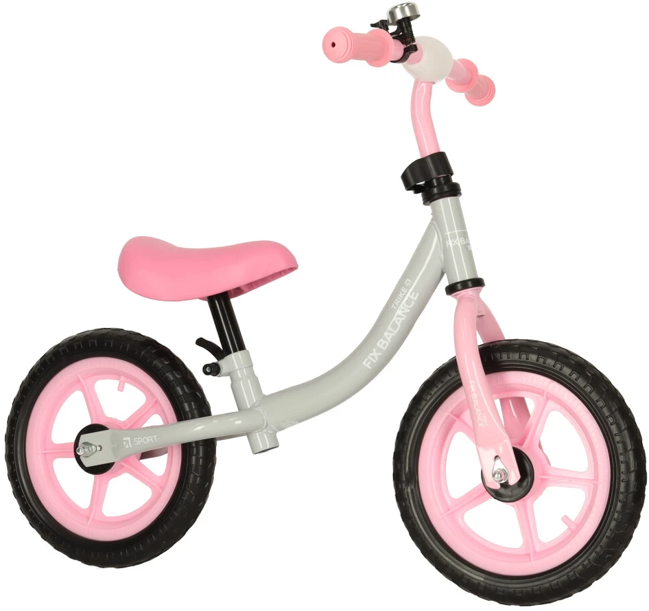 Balansinis dviratukas Trike Fix, Baltos su rožine spalvos