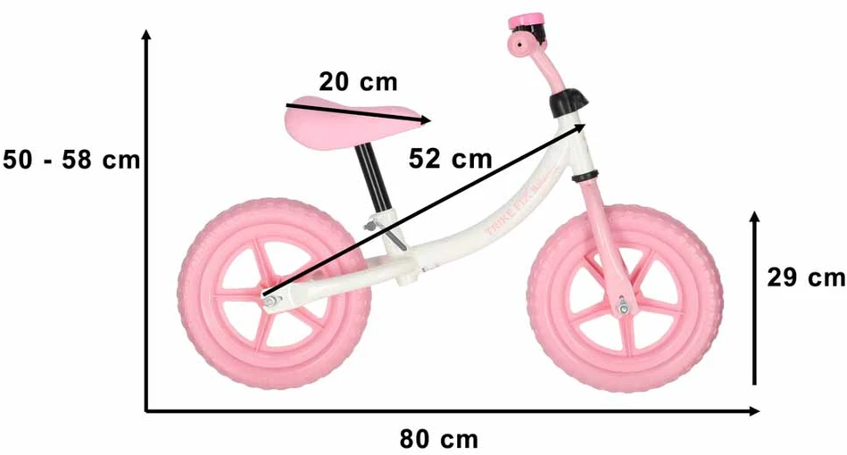 Trike Fix Balansinis dviratukas rožinis