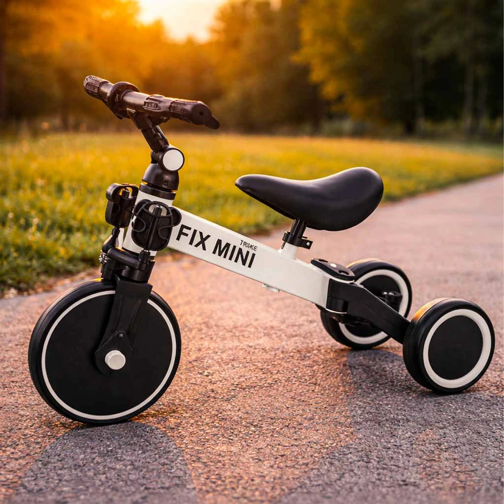 Baby Mix Triratukas Trike Fix Mini 3 in 1 baltas