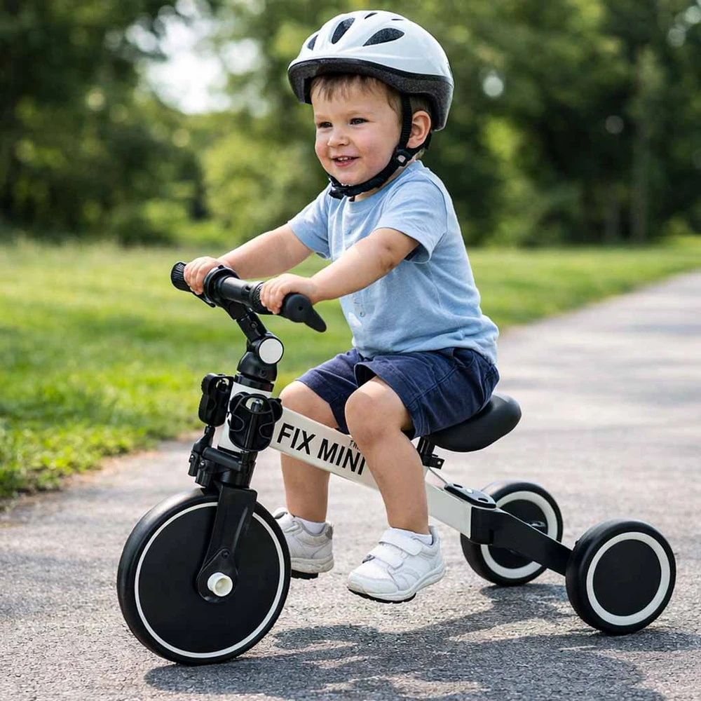Baby Mix Triratukas Trike Fix Mini 3 in 1 baltas