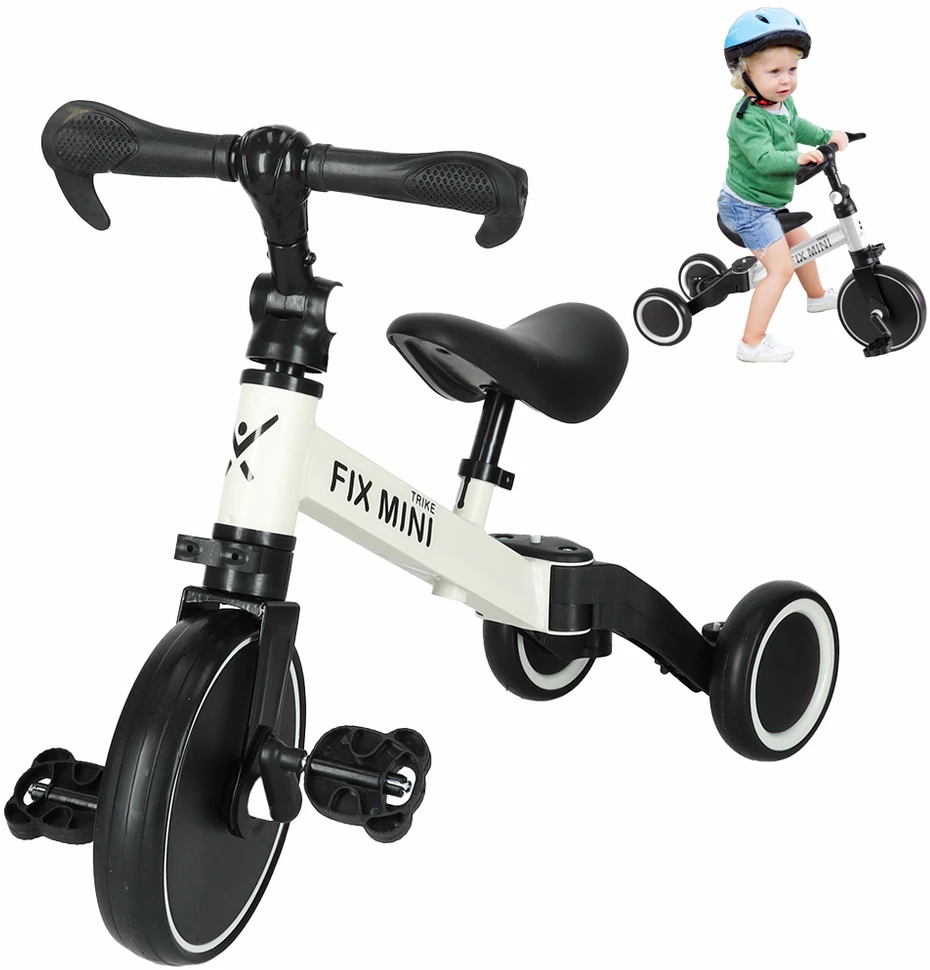 Baby Mix Triratukas Trike Fix Mini 3 in 1 baltas