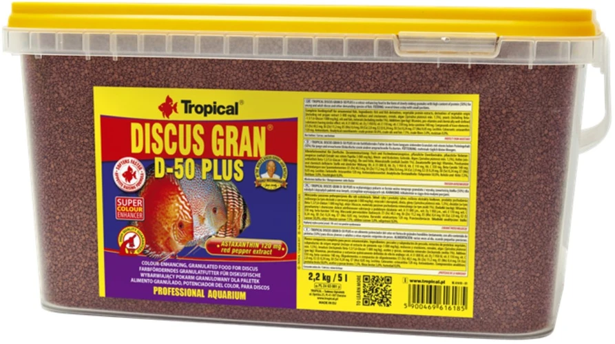 Tropical Discus D-50 Plus granulės 5L/2.2kg