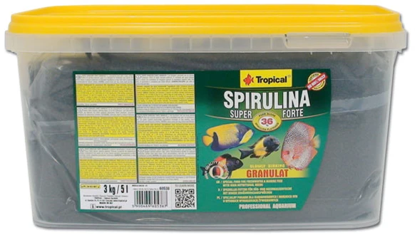 Tropical Super Spirulina Forte granulės 5L/3kg