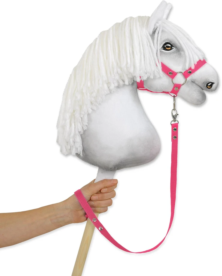 Super Hobby Horse Pavadėlis hobi arkliukui, tamsiai rožinis