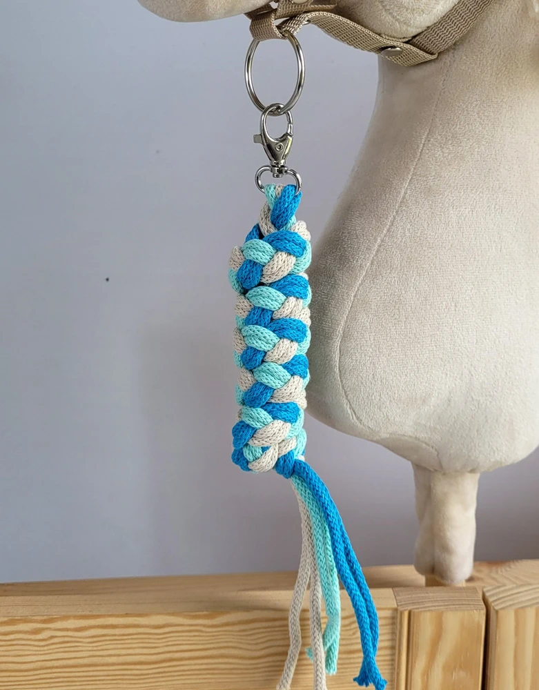 Super Hobby Horse Pavadėlis hobi arkliukui dvigubas – mėtinė/turkio/šviesi smėlio