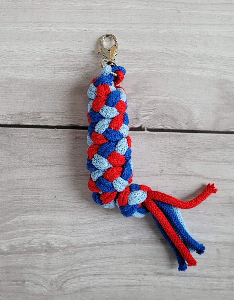 Super Hobby Horse Pavadėlis hobi arkliukui dvigubas – mėlynas / žydras / raudonas