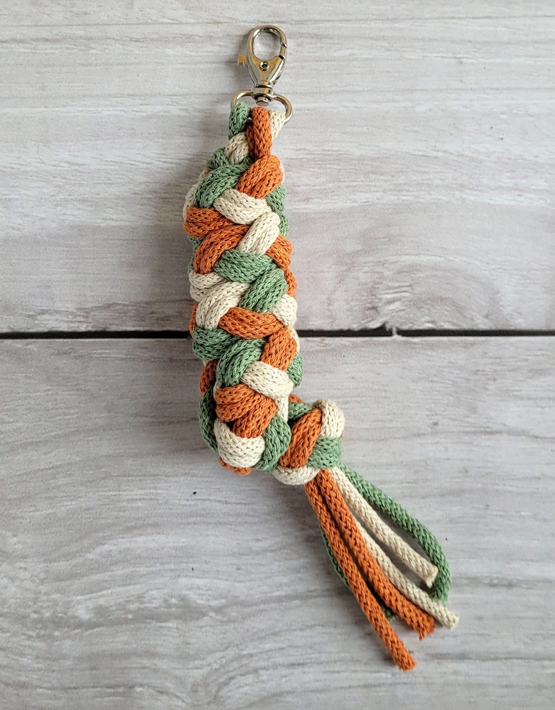 Super Hobby Horse Pavadėlis hobi arkliukui, dvigubas, šviesiai smėlinis/pistacijų/terakotos