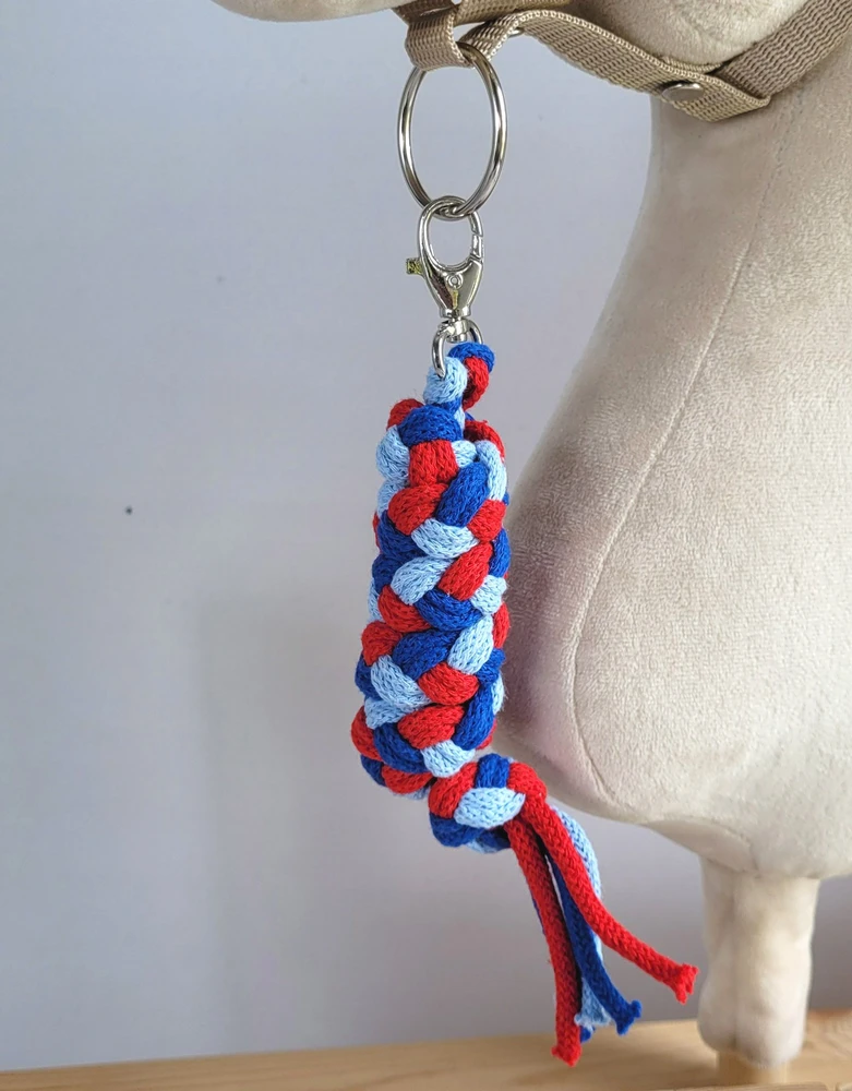 Super Hobby Horse Pavadėlis hobi arkliukui dvigubas – mėlynas / žydras / raudonas