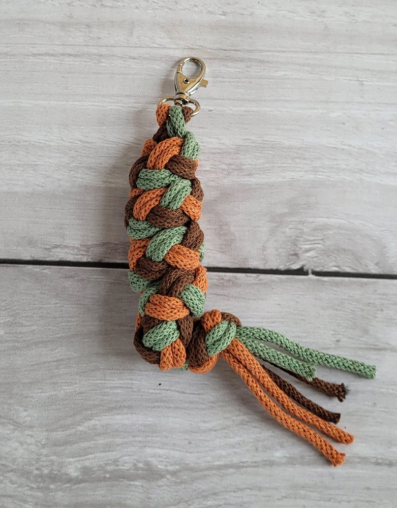 Super Hobby Horse Pavadėlis hobi arkliukui, dvigubas, pistacijų/rudos/terakotos