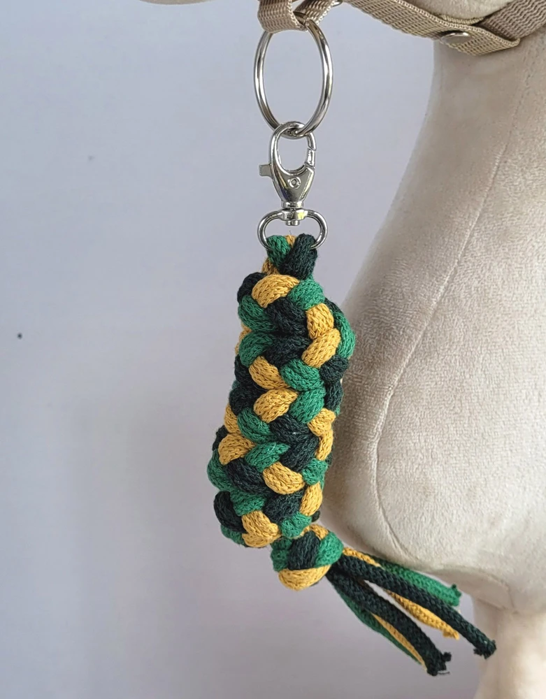 Super Hobby Horse Pavadėlis hobi arkliukui, dvigubas, garstyčių/žalias/tamsiai žalias