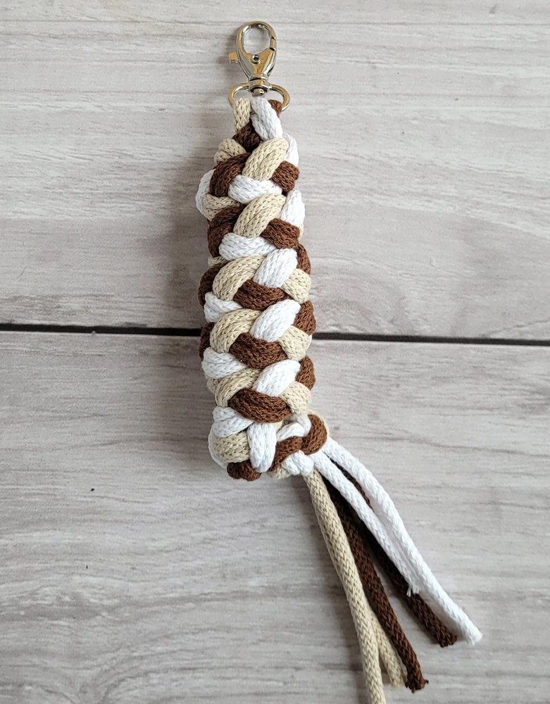 Super Hobby Horse Pavadėlis hobi arkliukui, dvigubas, šviesiai smėlio/rudas/baltas