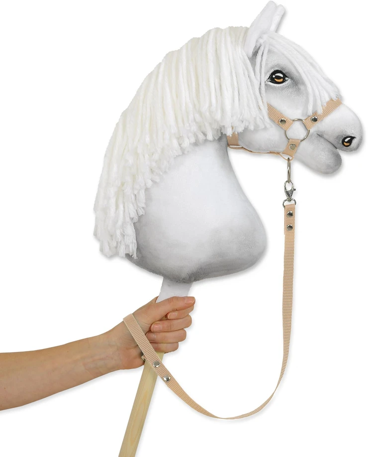 Super Hobby Horse Pavadėlis hobi arkliukui, smėlio spalvos diržas