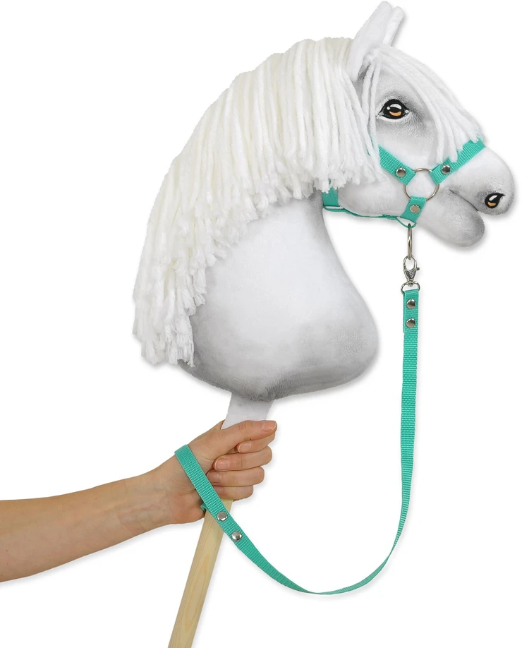 Super Hobby Horse Pavadėlis hobi arkliukui iš juostinio diržo – mėtų spalvos