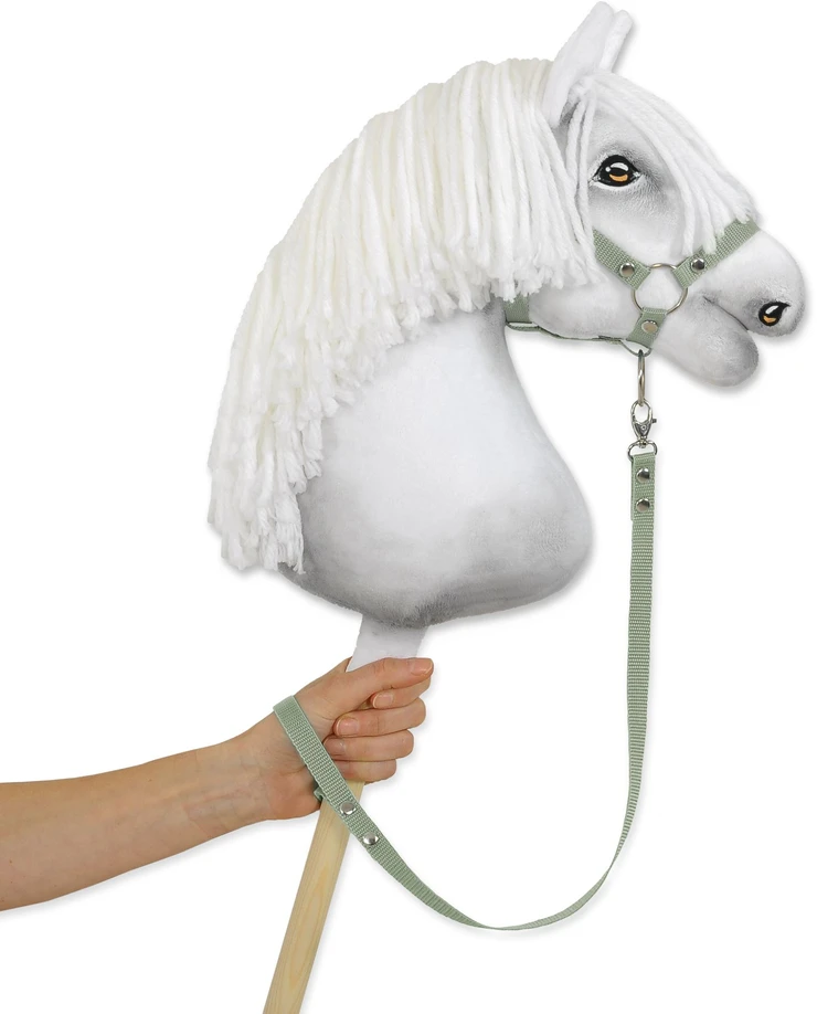 Super Hobby Horse Pavadėlis hobi arkliukui iš diržinės juostos – šalavijo spalvos