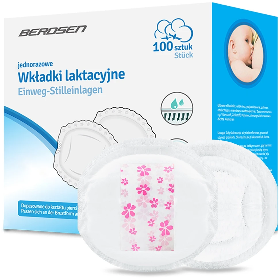 Vienkartiniai įklotai į liemenėlę Berdsen, itin sugeriantys, Berdsen BL-911100 vnt.