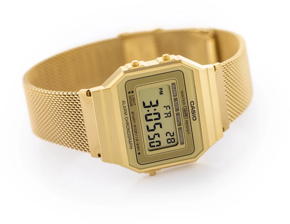 Unisex Casio Retro Vintage laikrodis A700WMG-9A + DĖŽUTĖ