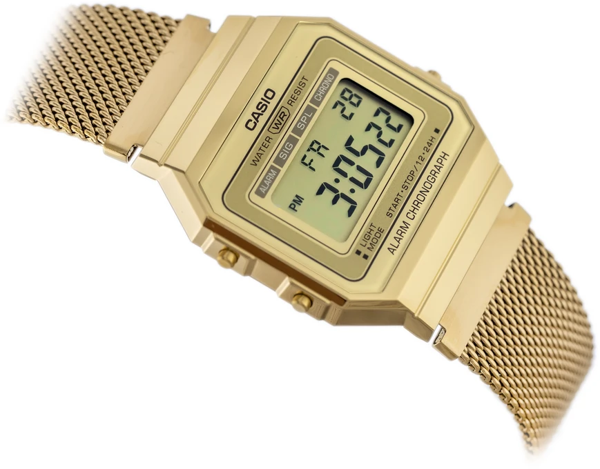 Unisex Casio Retro Vintage laikrodis A700WMG-9A + DĖŽUTĖ
