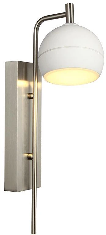 10W LED sieninis šviestuvas, nikelio/baltos sp., 3000K