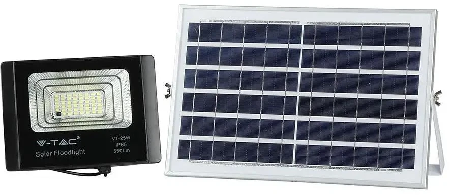 V-tac 12W LED prožektorius su saulės baterija.