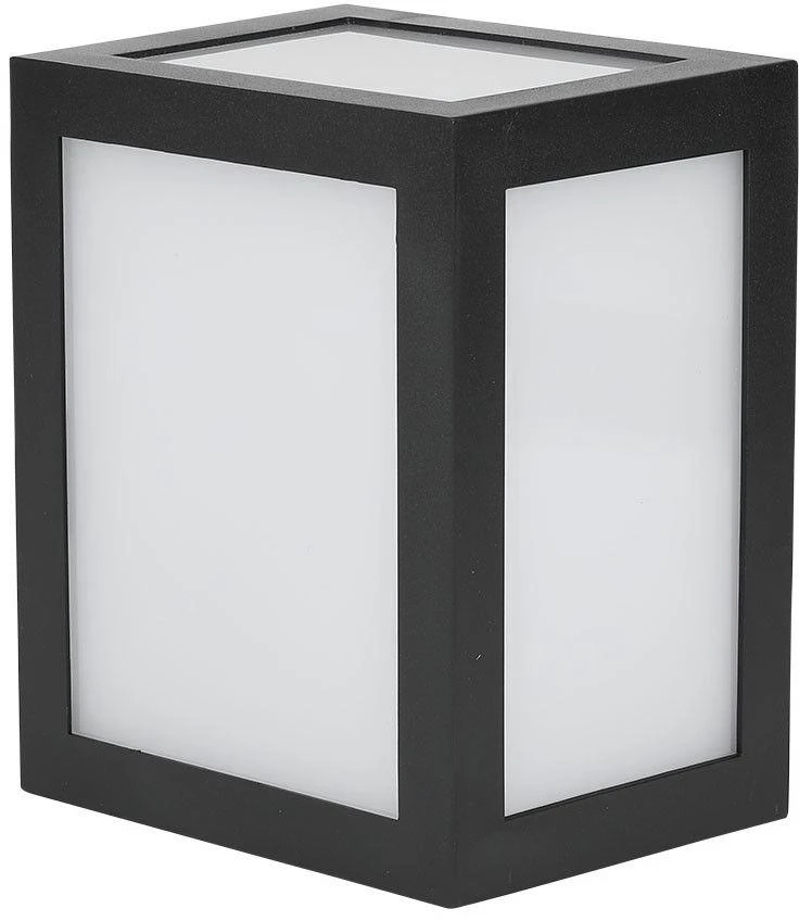 V-tac 12W LED sieninis šviestuvas, juodas, 4000K, IP65