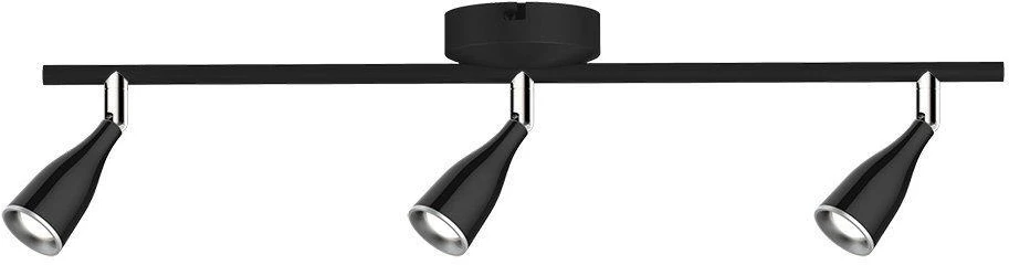 Lubinis šviestuvas V-tac 3x4,5W LED sieninis/paviršinis šviestuvas, juodas, 4000K
