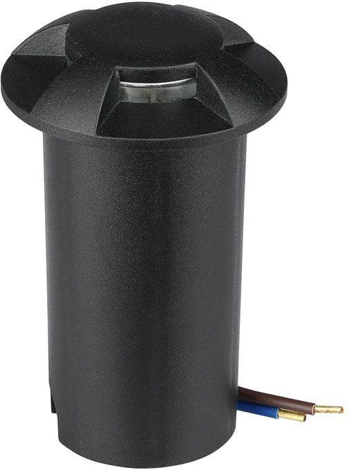 V-tac 1W LED įmontuojamas grindinio šviestuvas, juodas, 3000K, IP67