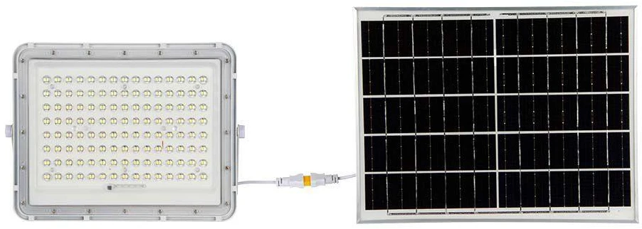 V-tac 20W LED prožektorius su saulės baterija, baltas, 6400K